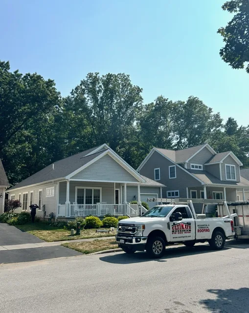 Capital Region NY — new roofs on neighboring craftsman and farmhouse-style homes — Ultimate Roofing