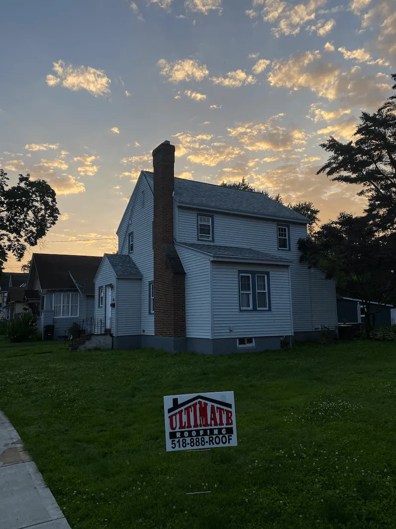 Gloversville NY — 17-square OC TruDefinition Sierra Gray — Ultimate Roofing